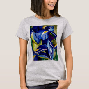 Blaue Iris-Blume ursprüngliche T-Shirt