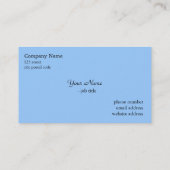 Blaue Iris-Blume Visitenkarte (Rückseite)