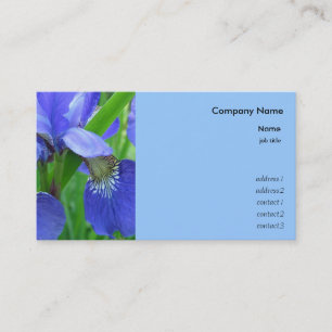 Blaue Iris-Blume Visitenkarte