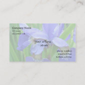 Blaue Iris-Blume Visitenkarte (Rückseite)