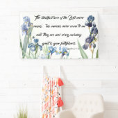 Blaue Iris-Blumen-Gott-Liebe-christliche Fahne Banner (Insitu)