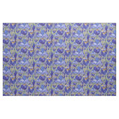 Blaue Iris-Blumenmuster Stoff (Fat Quarter (45,7 x 55,9 cm))