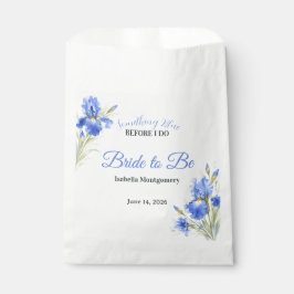 Blaue Iris Braut zu sein Something Blue Brautparty Geschenktütchen
