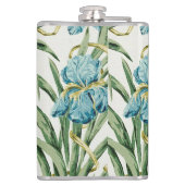 Blaue Iris Flachmann (Rückseite)