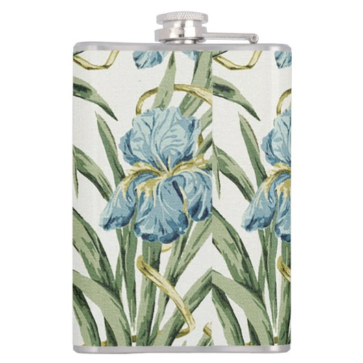 Blaue Iris Flachmann (Rückseite)