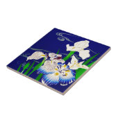 Blaue Iris Fliese (Seite)