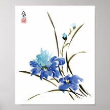 Blaue Iris Harmonie