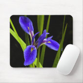 Blaue Iris Mousepad (Mit Mouse)