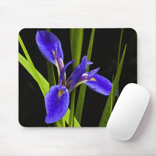 Blaue Iris Mousepad (Mit Mouse)