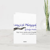 Blaue Iris-Raum-Anmerkungs-Karte Karte (Rückseite)