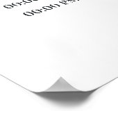 Blaue Iris-Something Blue-Brautparty-Programm Poster (Ecke)