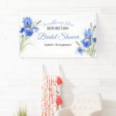 Blaue Iris Something Blue Vor dem Jawort Junggesel Banner (Insitu)