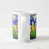 Blaue Iris - Tasse von Hartglas (Rückseite)