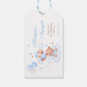 Blaue islamische Aqiqah-Geschenkanhänger für Junge Geschenkanhänger (Rückseite)