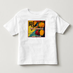 Blaue-J Apple-Kiste LabelWatsonville, CA Kleinkind T-shirt