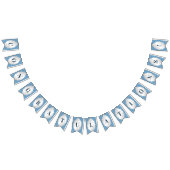 Blaue Jagdflagge Wimpelkette (Alle)