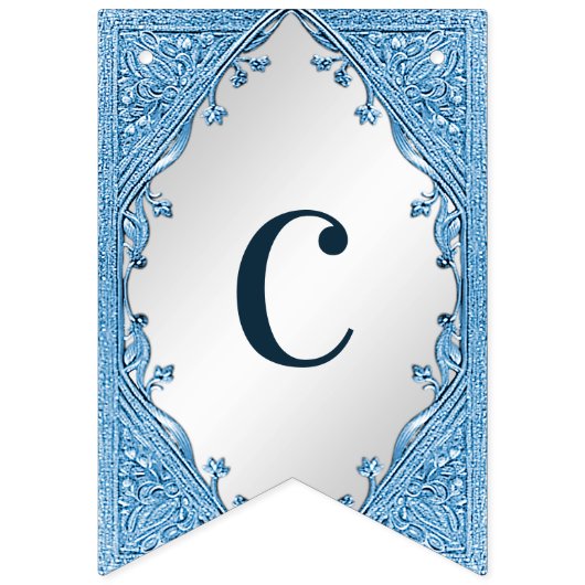 Blaue Jagdflagge Wimpelkette (Erste Fahne)