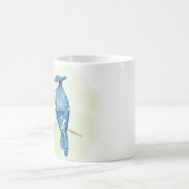 Blaue Jay-Aquarellmalerei Kaffeetasse (Mittel)