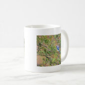 Blaue Jay auf Myrtle aus Südwax Kaffeetasse (VorderseiteRechts)