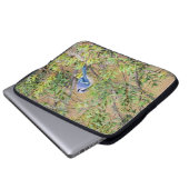 Blaue Jay auf Myrtle aus Südwax Laptopschutzhülle (Vorne Knopf)