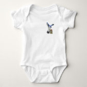 Blaue Jay Baby Strampler (Vorderseite)