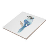 Blaue Jay Bird Art Fliese (Seite)