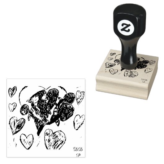 Blaue Jay-Blume Gummistempel (Stempel)