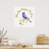 Blaue Jay Brighten Poster (Küche)