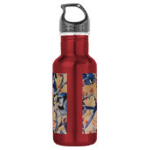 Blaue Jay Edelstahlflasche (Rückseite)