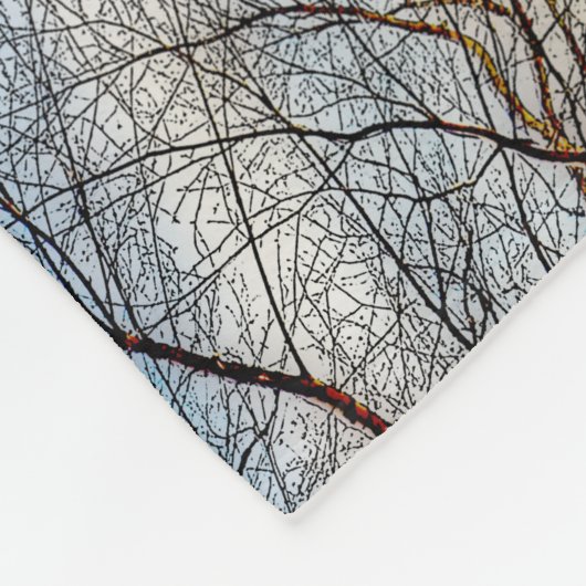 Blaue Jay-Fleece-Decke Fleecedecke (Ecke)