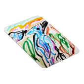 Blaue Jay fliegen Frühjahr-Zeit Magnet (Rechte Seite)