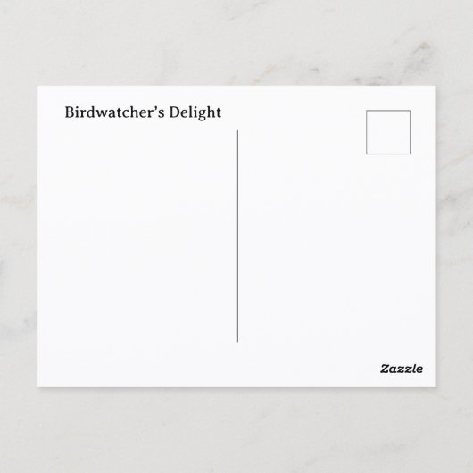 Blaue Jay Fotografie individuell anpassbar Postkarte (Rückseite)