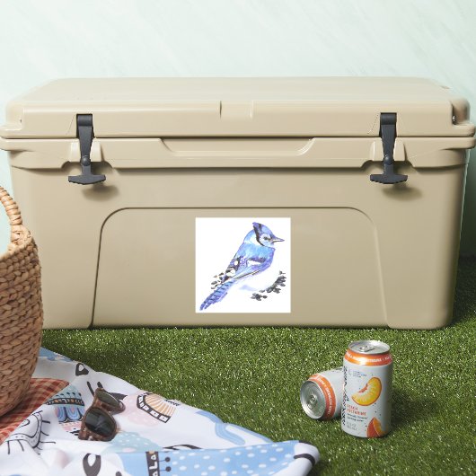 Blaue Jay Garden Bird Nature Kunst, Dichtung und M Aufkleber (Kühler)