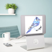 Blaue Jay Garden Bird Nature Kunst, Dichtung und M Aufkleber (Laptop auf Schreibtisch)