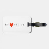 Blaue Jay Gepäckanhänger (Rückseite horizontal)