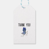 Blaue Jay Geschenkanhänger (Rückseite)