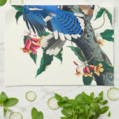 Blaue Jay  Geschirrtuch (Gefaltet)