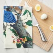 Blaue Jay  Geschirrtuch (Viertel Falte)