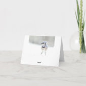 Blaue Jay-Gruß-Karte (freier Raum nach innen) Karte (Rückseite)