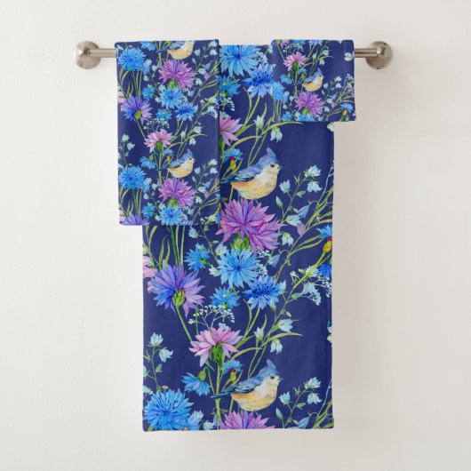 Blaue Jay im Frühjahr Badhandtuch Set (Insitu)