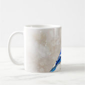Blaue Jay im Winter Kaffeetasse (Links)