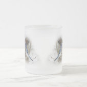 Blaue Jay im Winterschnee Mattglastasse (Mittel)