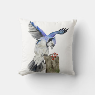 Blaue Jay Kissen