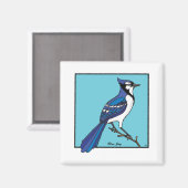 BLAUE JAY MAGNET (Vorderseite/Rückseite)