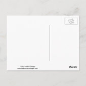 Blaue Jay mit Erdnuss Postkarte (Rückseite)