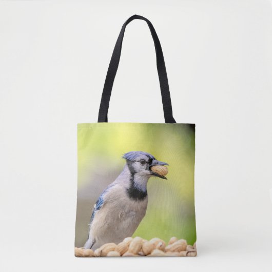 Blaue Jay mit Erdnuss Tasche (Vorderseite)