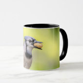 Blaue Jay mit Erdnuss Tasse (VorderseiteRechts)
