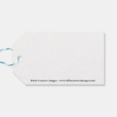 Blaue Jay mit Schnee auf seinem Schnabel Geschenkanhänger (Rückseite Horizontal)