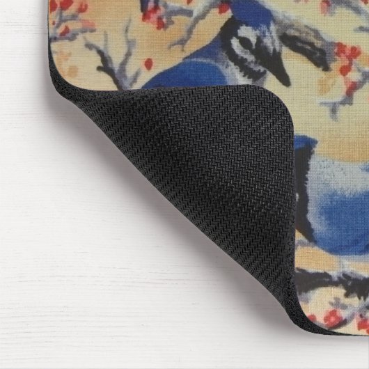 Blaue Jay Mousepad (Ecke)