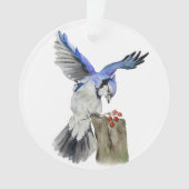 Blaue Jay Ornament (Vorderseite)